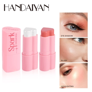Herzförmiger Gesichts-Creme-Stick Rouge Highlighter Kontur Mehrzweck Langanhaltend Wasserdicht Schimmernd Matt Make-up