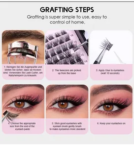 Step-by-step tutorial for DIY individual lash extension application with tools