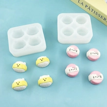 Detailed food-grade silicone molds for DIY mini animal-shaped chocolate and fondant cakes