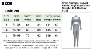 Size chart showing S to L dimensions for a high-stretch turtleneck bodysuit in centimeters