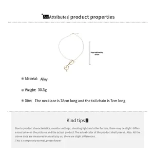 Detailed view of gold eye pendant necklace dimensions and alloy material specs