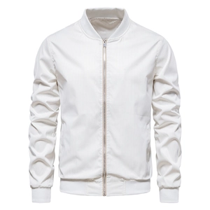 Giacca Bomber Da Uomo A Righe Verticali Antivento Leggera Casual Giubbotto Con Cerniera Stile Vintage