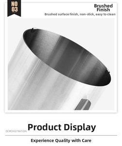 Close-up of brushed stainless steel surface with rolled edge on adjustable mousse ring