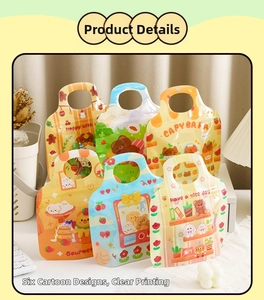 Set of 6 cute Christmas cookie bags with zipper seal and handle for candy and nougat