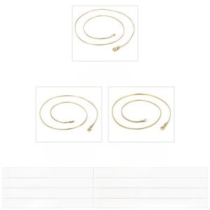Detailed comparison of 1.0mm to 1.5mm gold stainless steel snake chain necklaces
