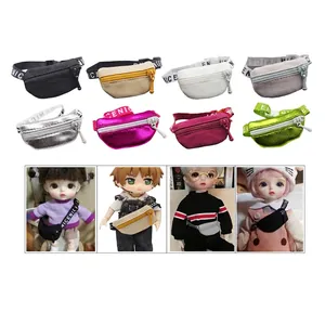 Mini sacs banane en huit couleurs pour poupées BJD avec sangles tissées réglables