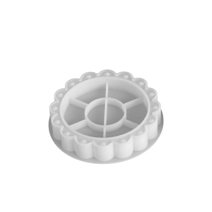 White silicone lace tray mold for DIY resin bubble candle cup and gypsum storage plate
