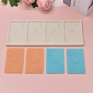 Ace of Spades poker card silicone mold for cake baking and DIY handmade soap crafting