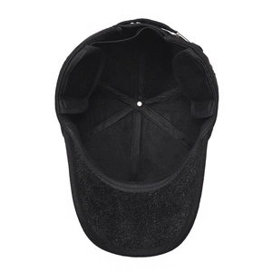 Winter thermal baseball cap with earflaps and adjustable metal buckle for men