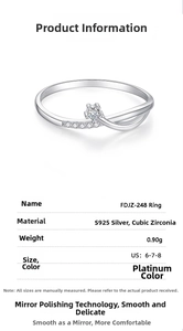 Macro shot of S925 sterling silver star ring featuring intricate woven bands and fine zircon