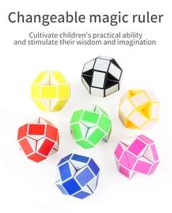 Spherical Magic Snake Ruler toys in multiple colors for children's brain development