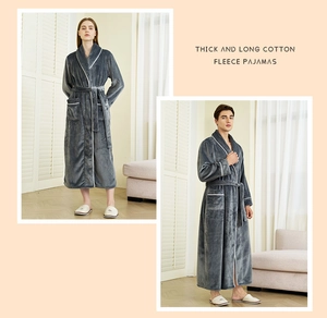 Detail of thick cotton fleece pajamas showing white piping and soft flannel texture