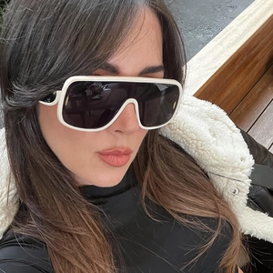 Oversized Shield Sunglasses PC Frame And Lens UV Protection Cycling Y2K Retro Fashion Women Men