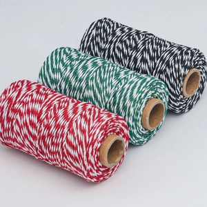 Baker's Twine Two Color Cotton Rope For Gift Wrapping DIY Craft Christmas Birthday Decorative Twine Spiral Cord
