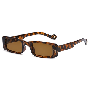 Retro square tortoiseshell sunglasses with brown lenses shown from a 45-degree angle
