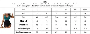 Detailed size chart for mesh one-piece swimsuit featuring measurements from S to XXXL