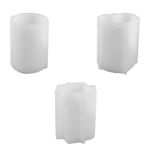Silikonformen-Set für DIY Kerzen in Herz-, Zylinder- und geometrischer Quadratform