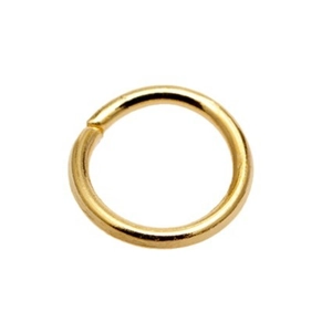 Golden open jump rings and metal connectors for DIY jewelry making accessories