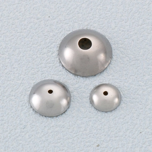 Stainless Steel Bead Caps UFO Spacer Beads Round Hollow Components For DIY Jewelry Making Accessories