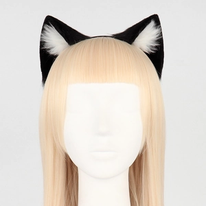 Handmade Faux Fur Cat Ear Headband Animal Ears For Cosplay Lolita Party Costume Accessories Soft Plush