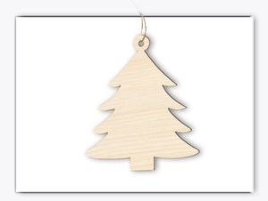 Ornement de sapin de Noël en bois brut avec grain naturel pour bricolage créatif