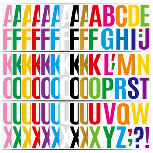 Large Letter Stickers Waterproof Vinyl Alphabet Decals For Mailbox Car Wall DIY Crafts School Party Home Decor Set