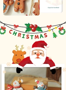 Detailed view of handmade gingerbread man and snowman resin ornaments for Christmas trees
