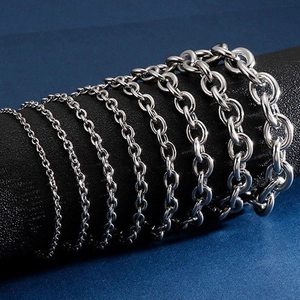 Chain Link Bracelet Stainless Steel Rolo O-Shape Punk Hip-Hop Style Fashion Jewelry For Men And Women Polished Finish