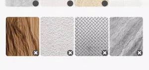 Guide showing unsuitable wall surfaces like cement, wallpaper, and rough tiles for hooks