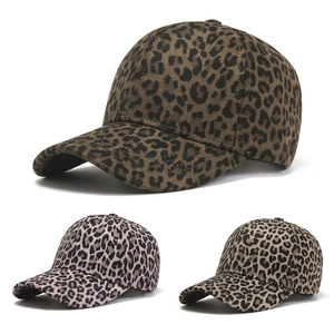 Casquettes de baseball léopard pour femmes en trois couleurs avec visière incurvée