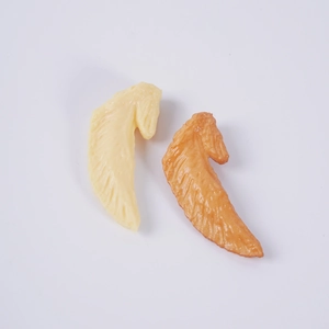 Creative realistic chicken wing tip food model pendant for bags and DIY crafts
