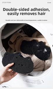 Cat-shaped laundry hair filter sponge for washing machine hair and lint removal