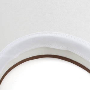 Detail view of the moisture-wicking sweatband and precision stitching on sun hat interior