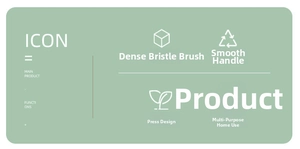 Functional details of the multi-purpose liquid dispensing shoe brush with dense soft bristles.