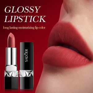 Fluweelzachte matte rode lippenstift voor dames met langdurige glanzende hydratatie