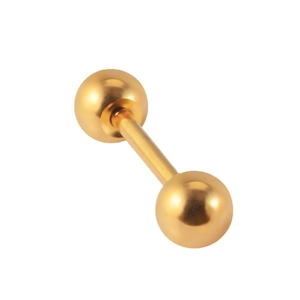 Clou d'oreille boule minimaliste en acier inoxydable doré pour piercing cartilage