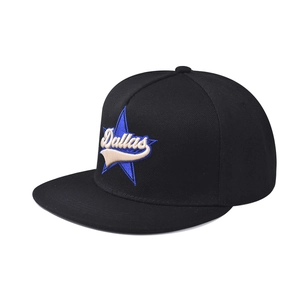 Chapeau Snapback En Coton Broderie Dallas Bord Plat Hip Hop Streetwear Casquette De Baseball Réglable Pour Hommes Femmes