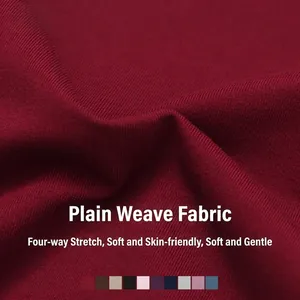 Débardeur de yoga moulant bordeaux en tissu brossé extensible pour le fitness