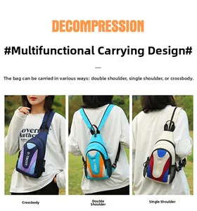 Outdoor crossbody bag shown in three versatile carrying styles on grass field