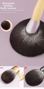 Macro shot of dense bionic hair bristles vs normal brush showing premium fluffy texture