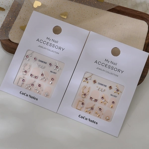 Pegatinas 3D lazo morado con diamantes K9 y joyas faciales para decoración artística DIY