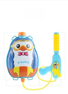 Detailed size specifications for penguin backpack water gun and handheld shooter toy