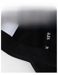 Detail of the widened moisture-wicking sweatband and fine stitching inside the baseball cap
