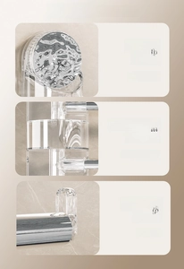 Detail of suction cup wall rack showing 180 degree rotation joint and anti-slip cap end