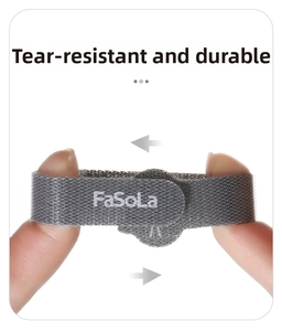 Close-up of durable gray nylon cable tie showing strong stretch resistance and texture