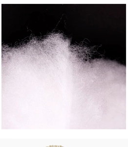 Macro detail of fluffy white synthetic snow fiber for Christmas tree base decoration