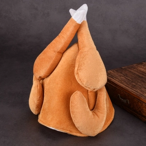 Thanksgiving Turkey Hat Funny Plush Costume Headband For Halloween Carnival Party Role Play Novelty Headwear