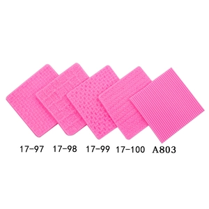 Silicone Fondant Impression Mat Knitted Texture Sweater Pattern Cake Decorating Mold Baking Tool Sugarcraft DIY Clay