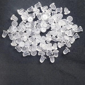 Earring Backs Stoppers Silicone Plastic Brass Metal Transparent Secure Anti Drop Hypoallergenic Jewelry Making Findings