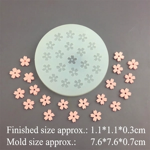 20-cavity mini cherry blossom silicone mold for DIY chocolate fondant and resin art crafts